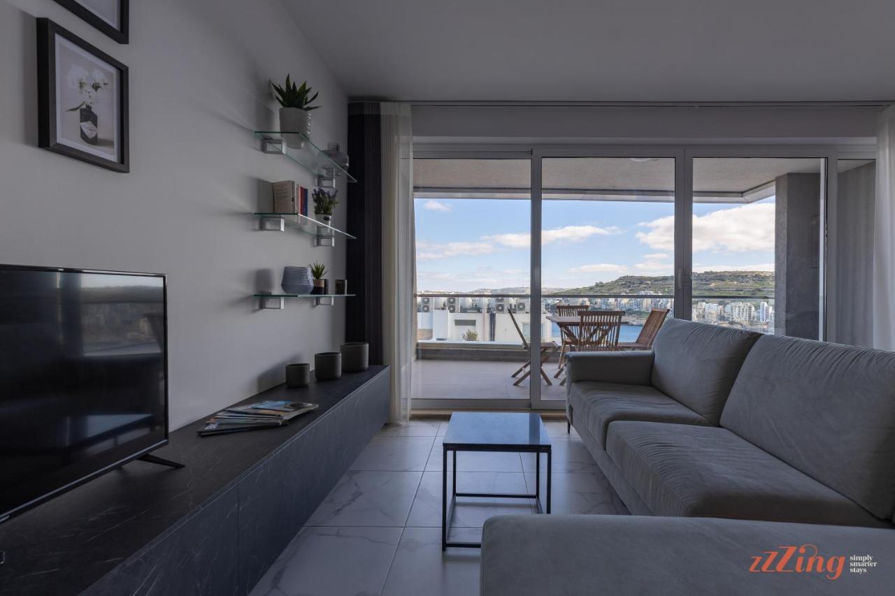 A Stunning Apartment With Spectacular Sea Views خليج سانت بول المظهر الخارجي الصورة